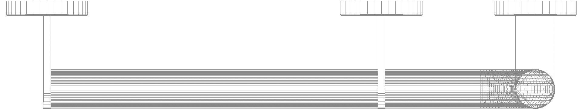 HEWI Winkelgriff,d:32, A1:900, W1:400, li, plvb schw tma