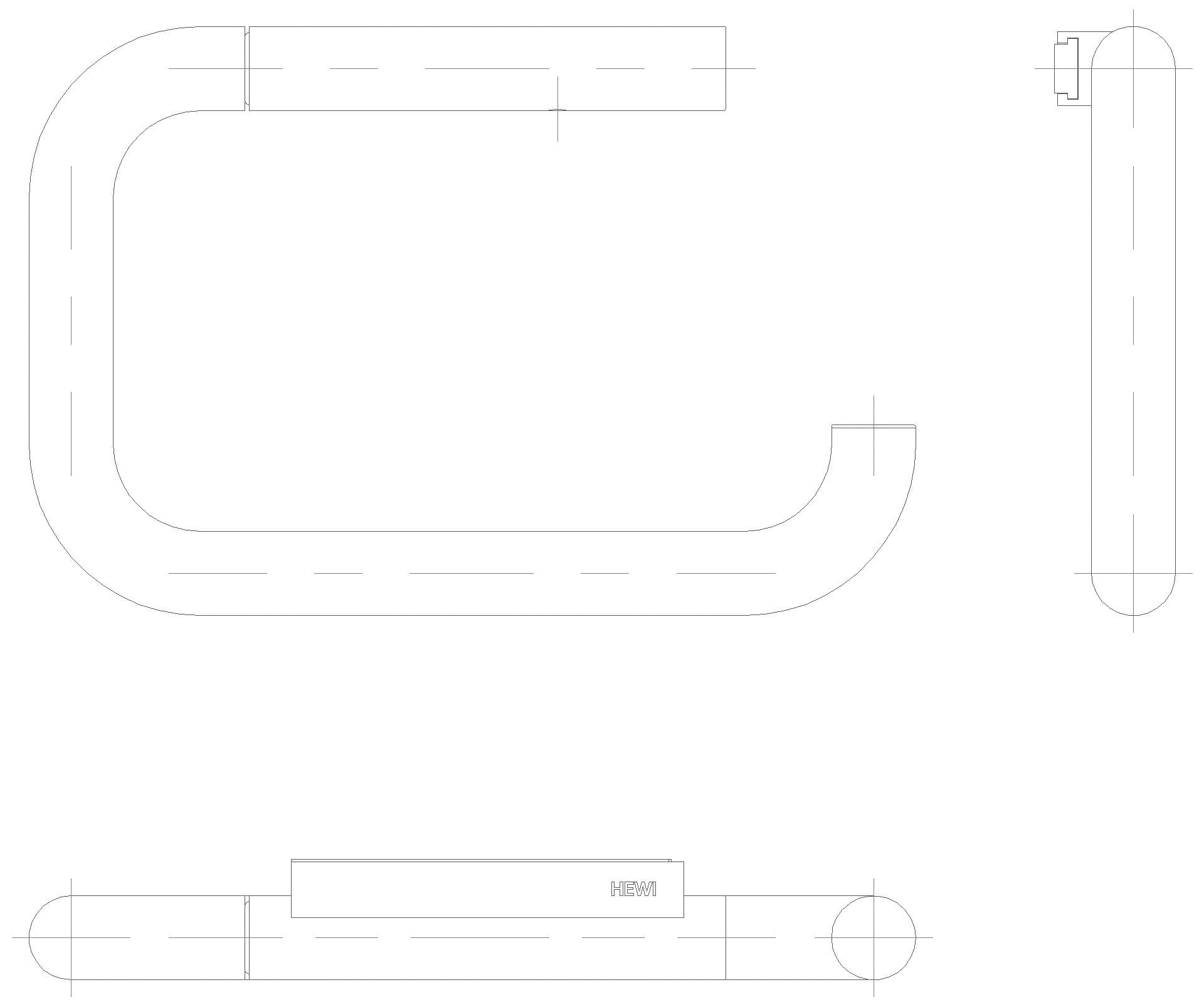 HEWI WC-Papierhalter Ser 480, PVD schwarzchr glzd