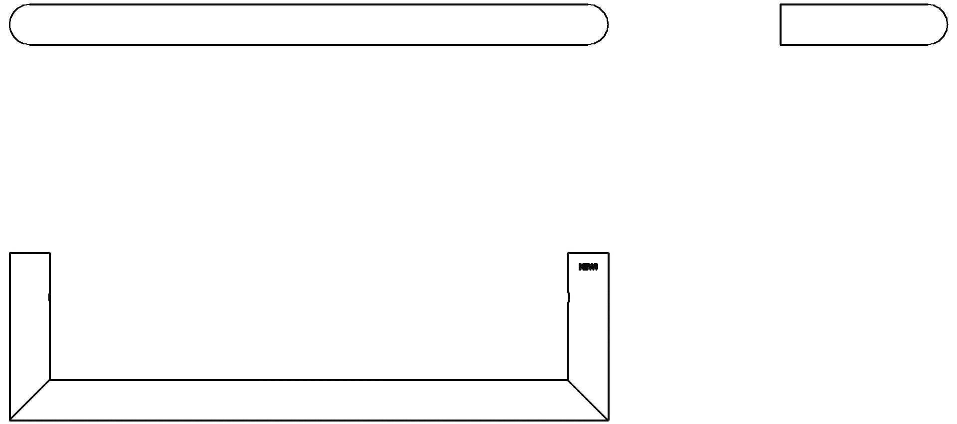 HEWI Handtuchhalter Sys 162, edst., A: 250mm, matt geschliffen