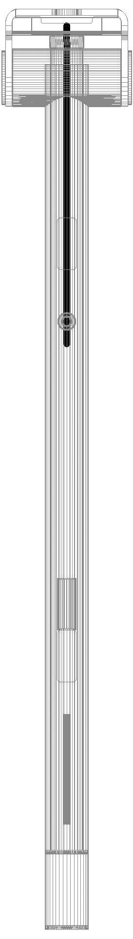 HEWI SK-Griff Duo (A),re,PRH,700,WC- Spül(E-Ausf.),plvb weiß tiefmatt