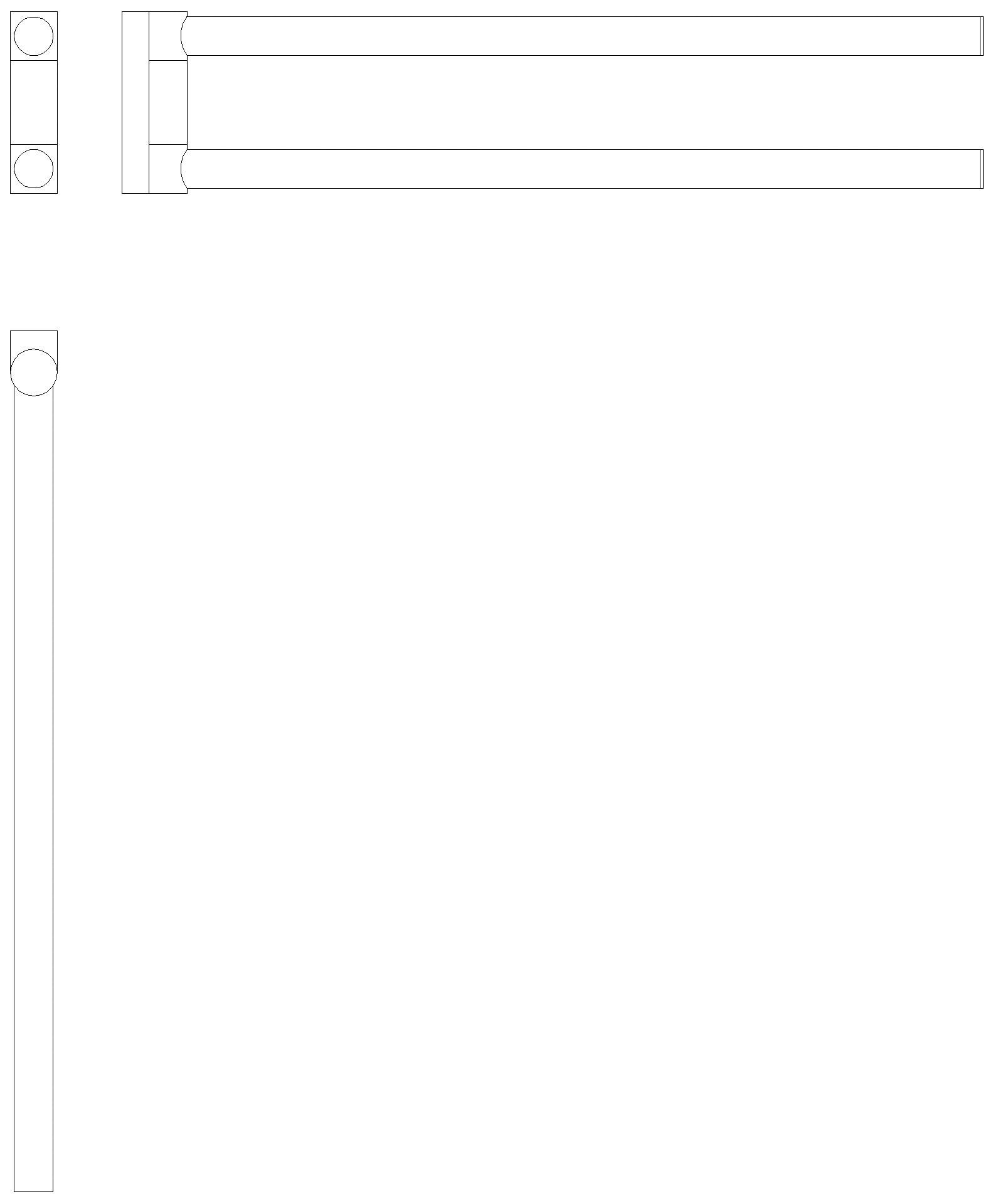 HEWI Handtuchhalter Sys 162, edst., L:331mm, Arme schwenkbar