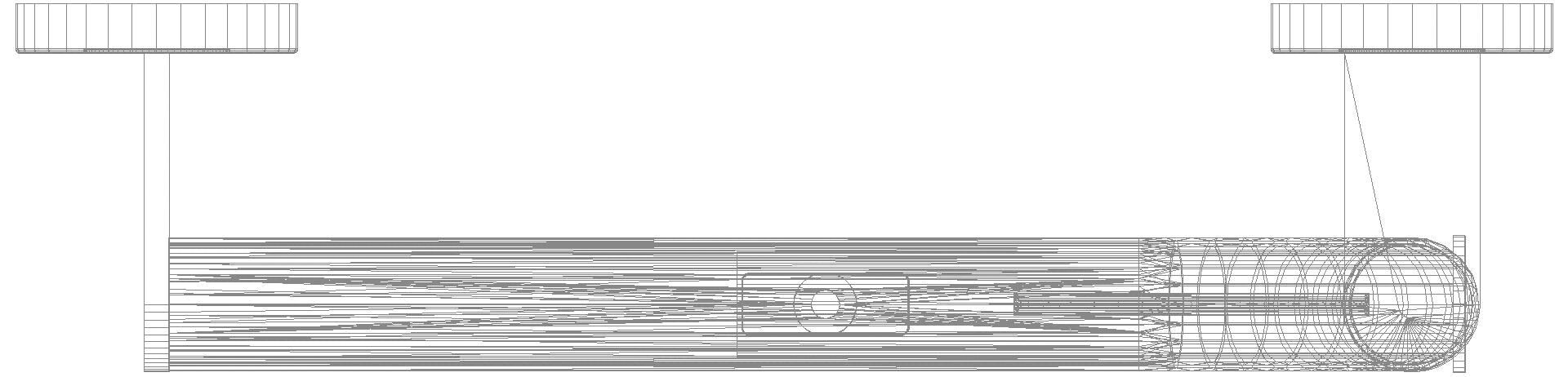HEWI Winkelgriff, d:32/32, PRH, A1:600, W1:300, li, PVD schwarzchr glzd