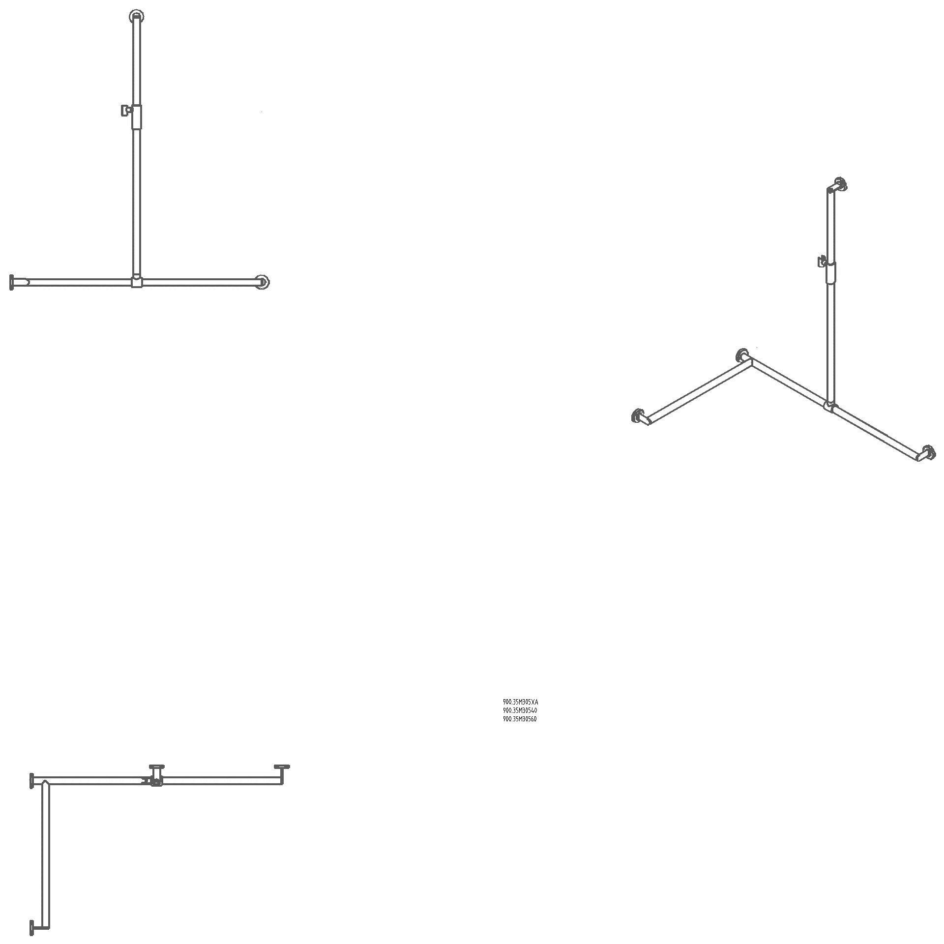 HEWI DUHA,d:32,li,A1:1250,W1:1185,W2: 765,PVD,Br.H.mag. messing glzd
