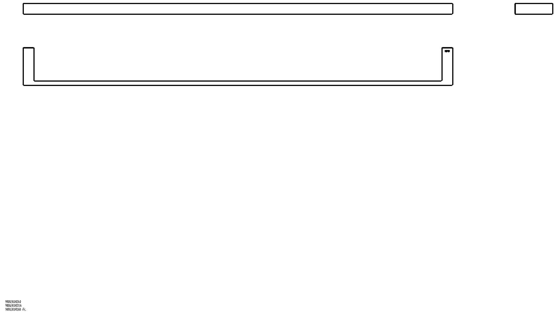 HEWI Badetuchhalter Sys 900 Q, plvb, A: 800mm schw tma