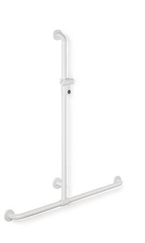 HEWI active+ Duschhandlauf mit Brausehalterstange der Serie 801