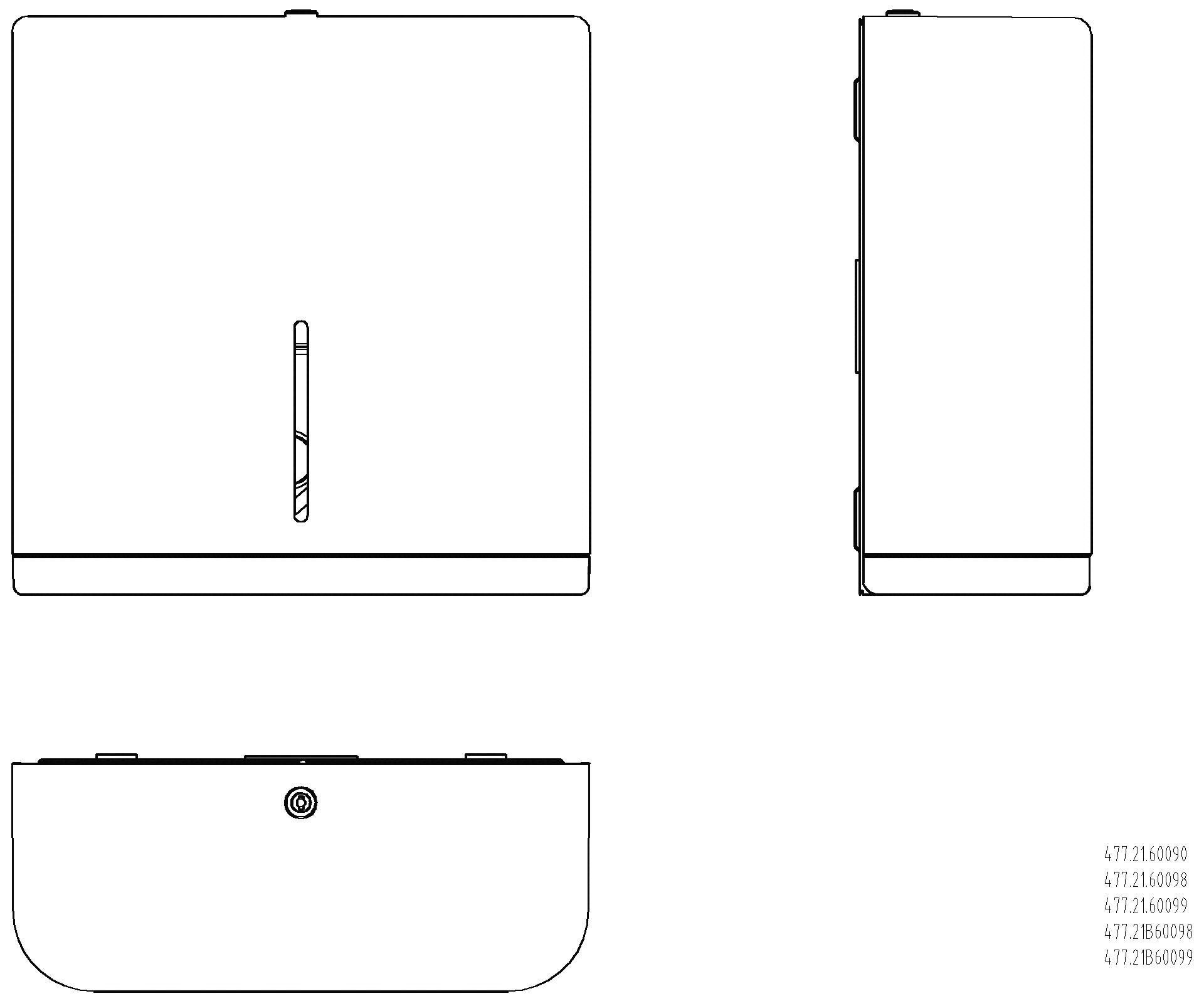 HEWI WC-Großrollenhalter EM Korpus Fb 98, Rahmen matt anthrazgr