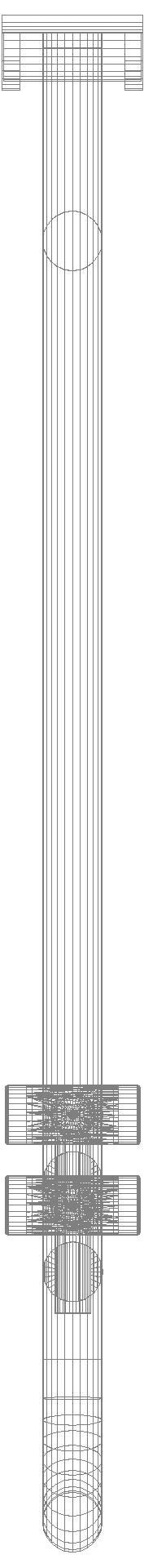 HEWI Stützklappgriff Ser 801, L:850mm, mit Bodenstütze tiefschwarz