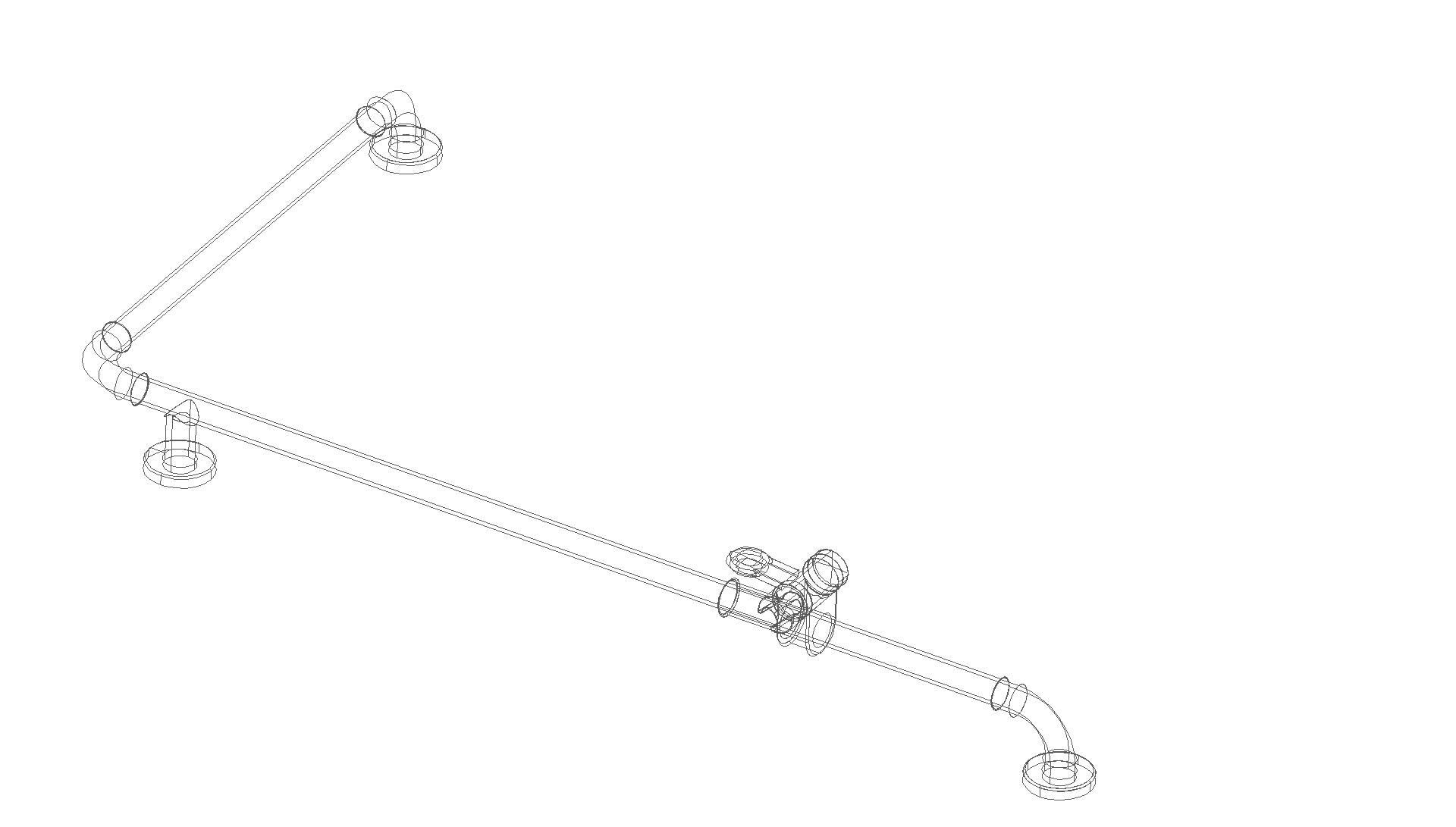 HEWI Winkelgriff m.Br.H.Stg. Ser 801, AM1:1100, W1:600, Fb. 99/55