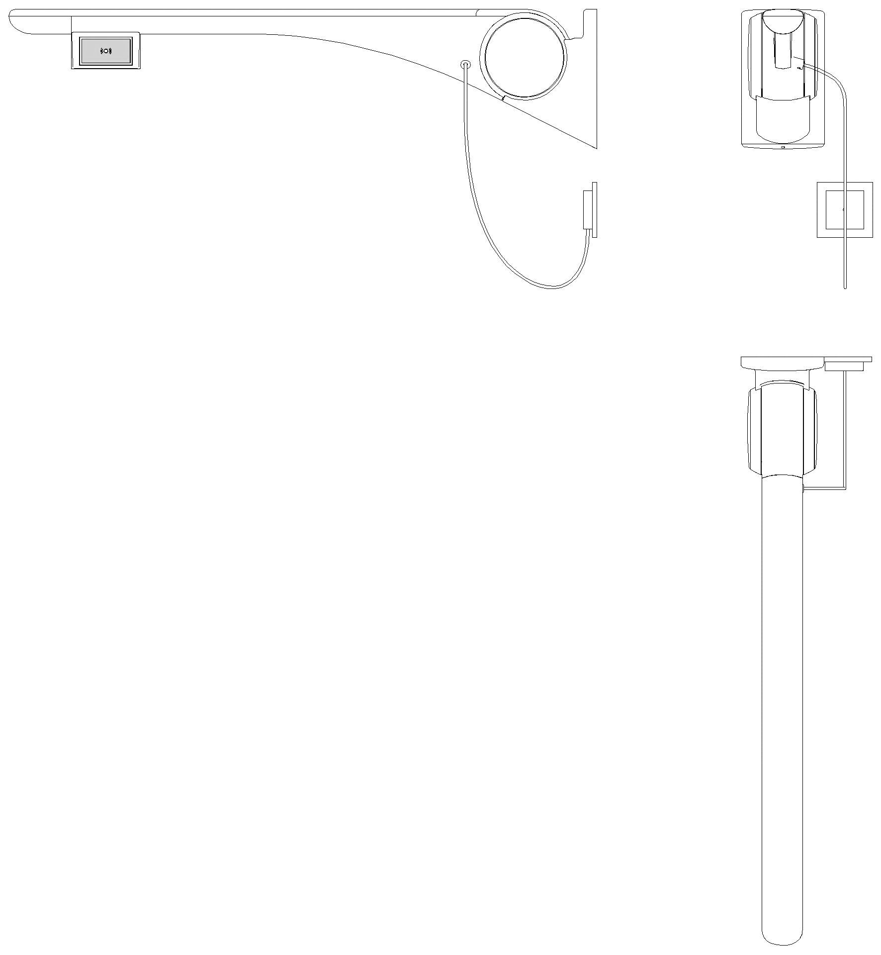 HEWI Stützklappgriff Basic,850 mm,rechts Funktaste(E-Ausf.) weiß hgl-wem