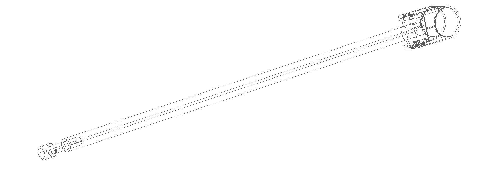HEWI Bod-St. f.SKG 805.50.,L:697mm, Edst., Anb.farb. tiefschwarz