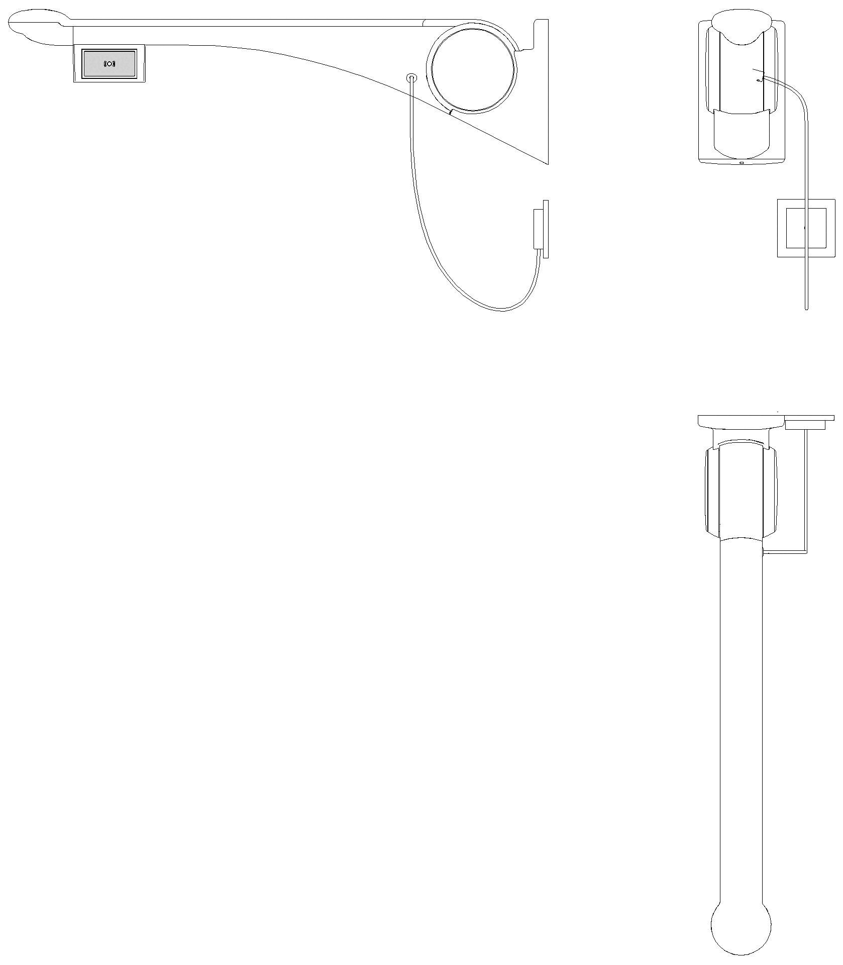 HEWI Stützklappgriff Premium,750 mm, re Funktaste(E-Ausf.) weiß hgl-atm