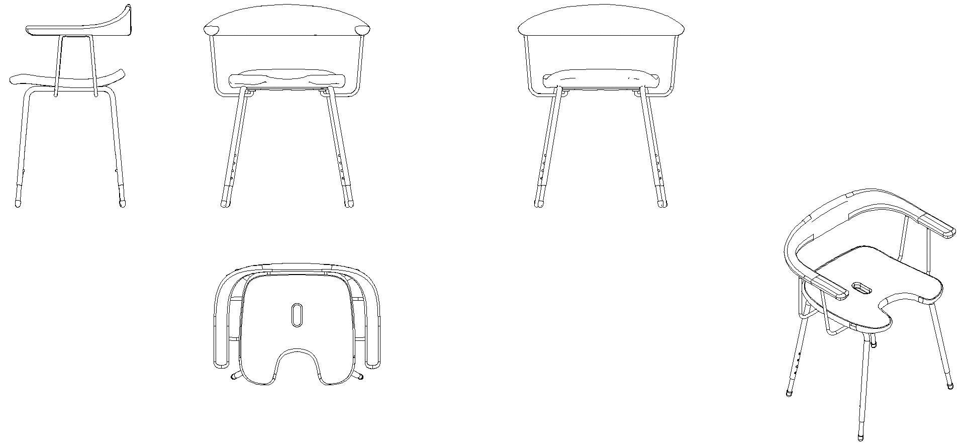 HEWI Duschhocker Premium Beine verchromt signalweiß
