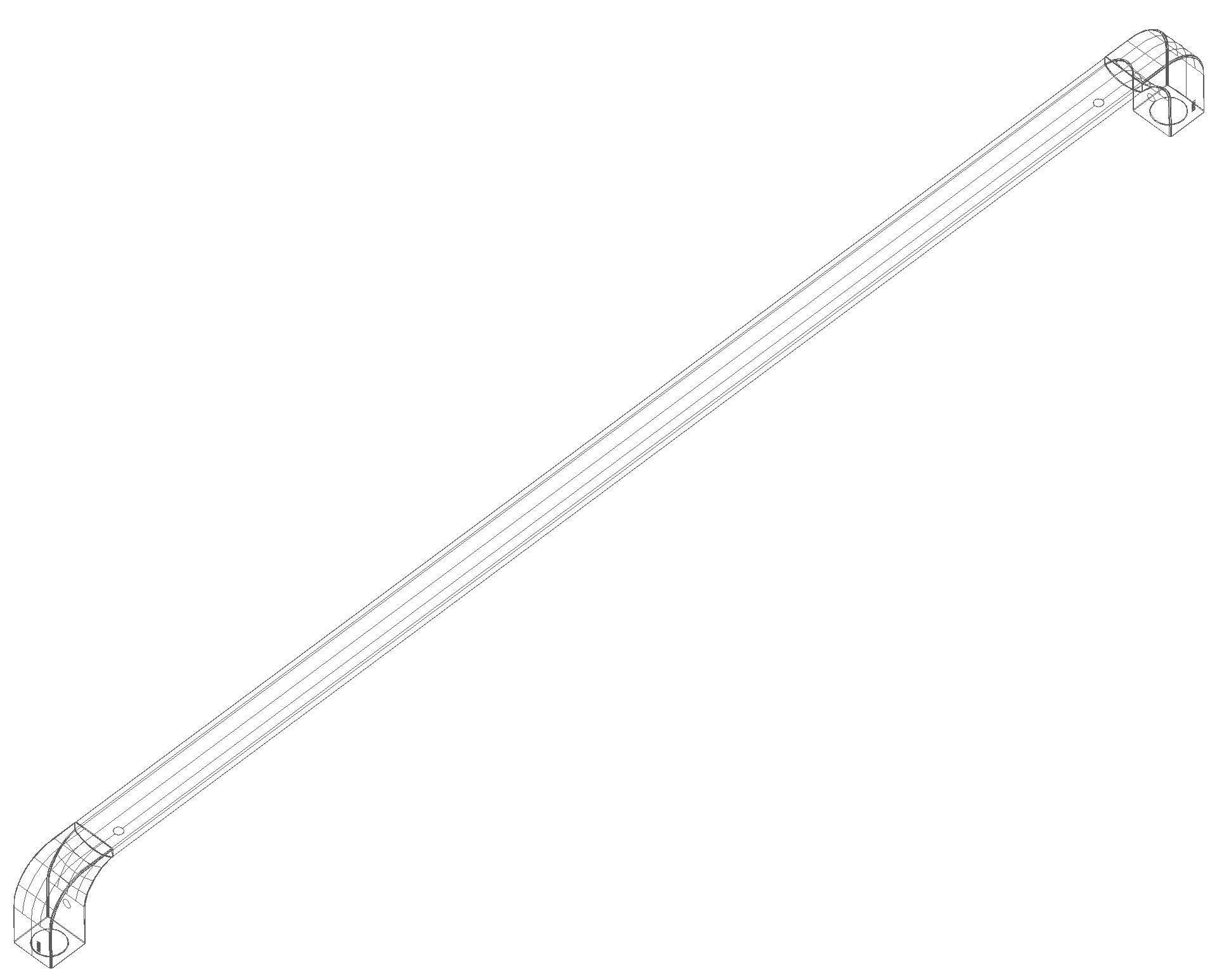 HEWI Badetuchhalter Sys 800, chrom, AM:900mm