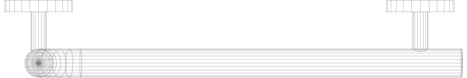 HEWI Winkelgriff, AM:750 W:500,Stützen u. Ros. signalweiß rubinrot