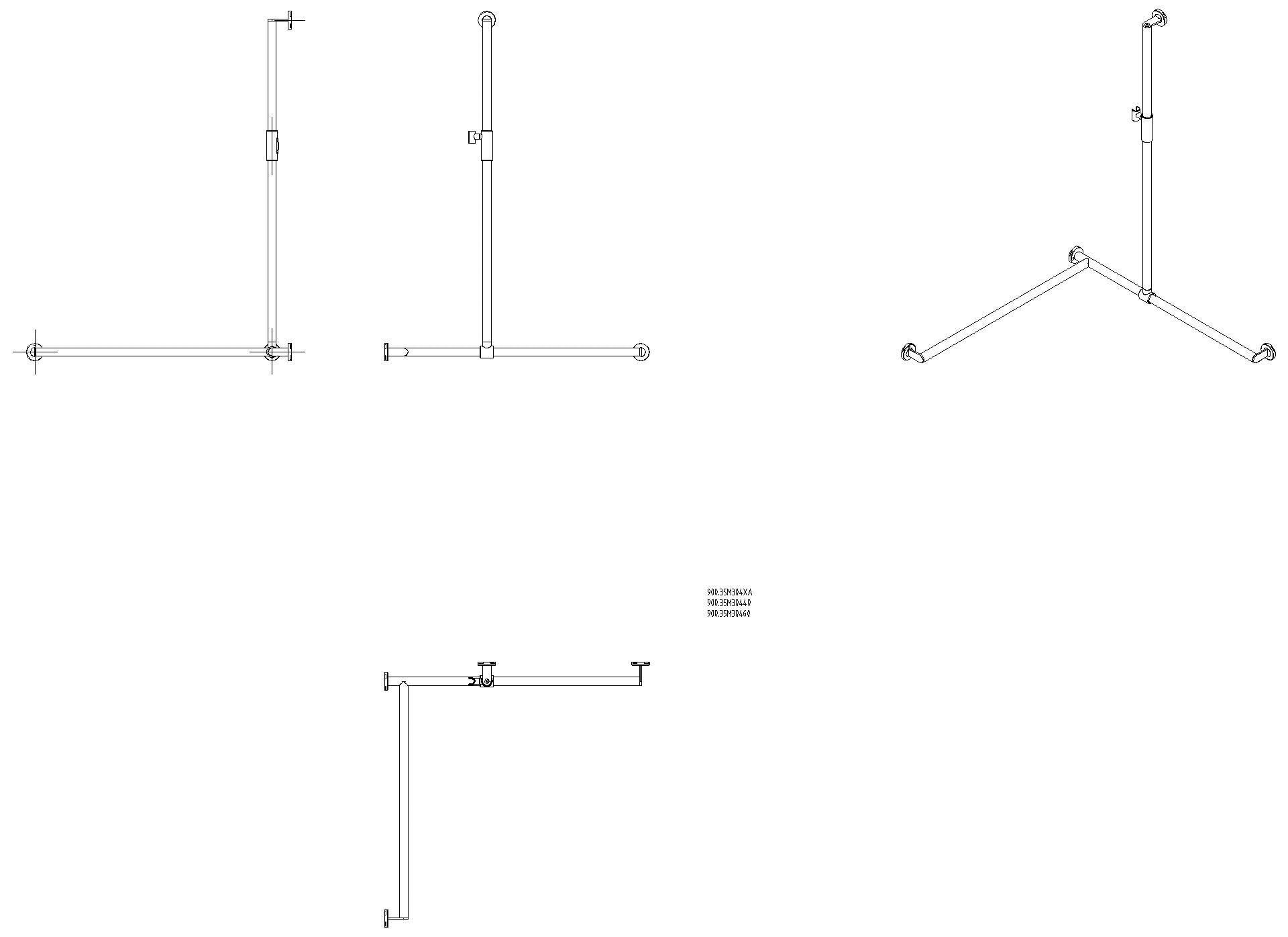 HEWI DUHA, d:32, li, A1:1250, W1/W2:965, plvb, Br.H.mag. dgrau tiefmatt