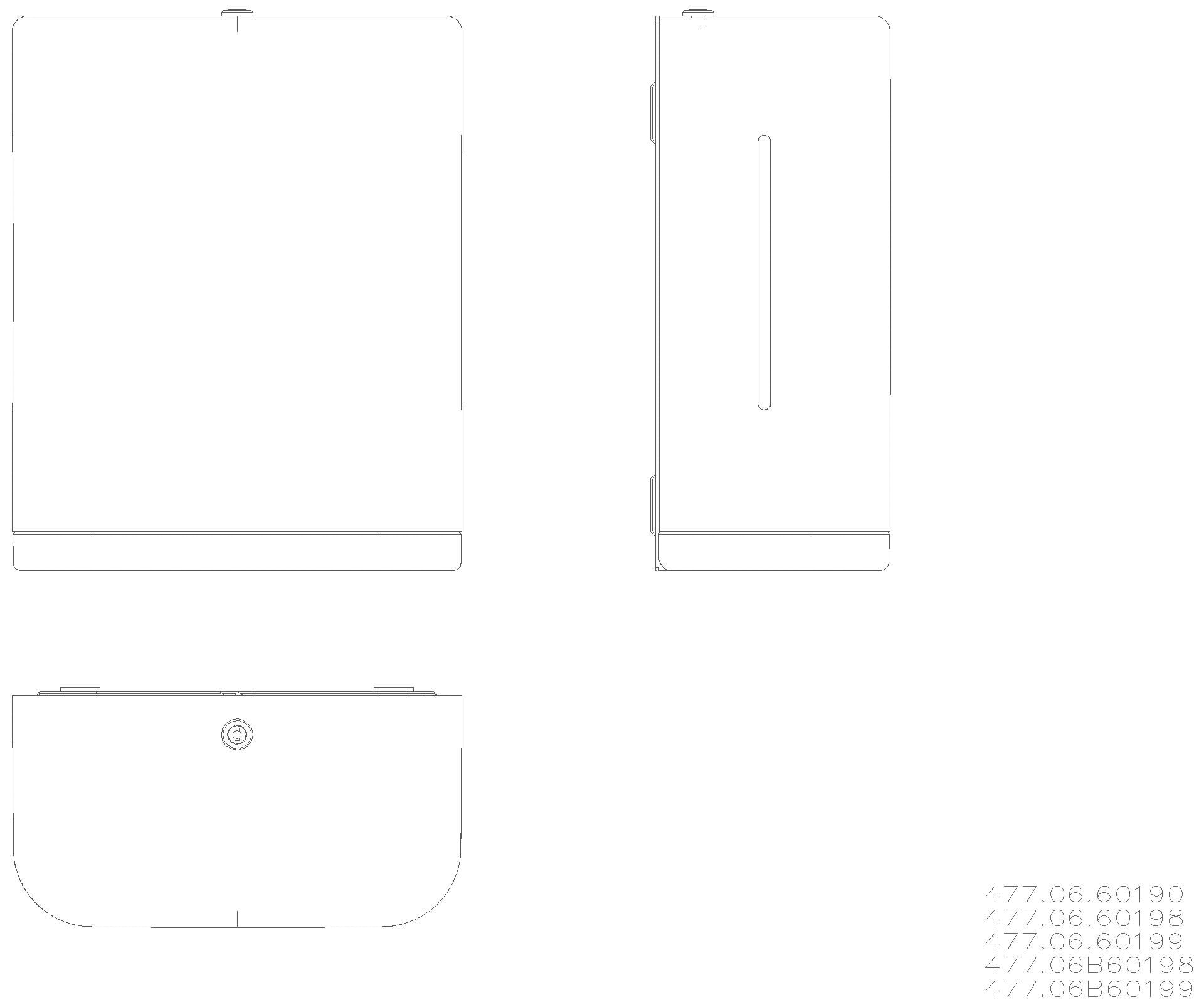 HEWI Papierhandtuchspender Korpus Fb 99, Rahmen sand