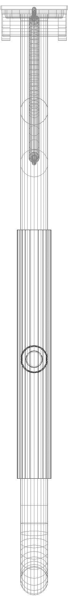 HEWI SK-Griff drehb. Ser 801 E-Ausf., FKT/WC-Spül/Armp.,L850 signalweiß