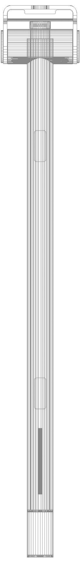 HEWI Heinrich Wilke - HEWI Stützklappgriff Duo (A), PRH, L:700mm, PVD nickel gebü.