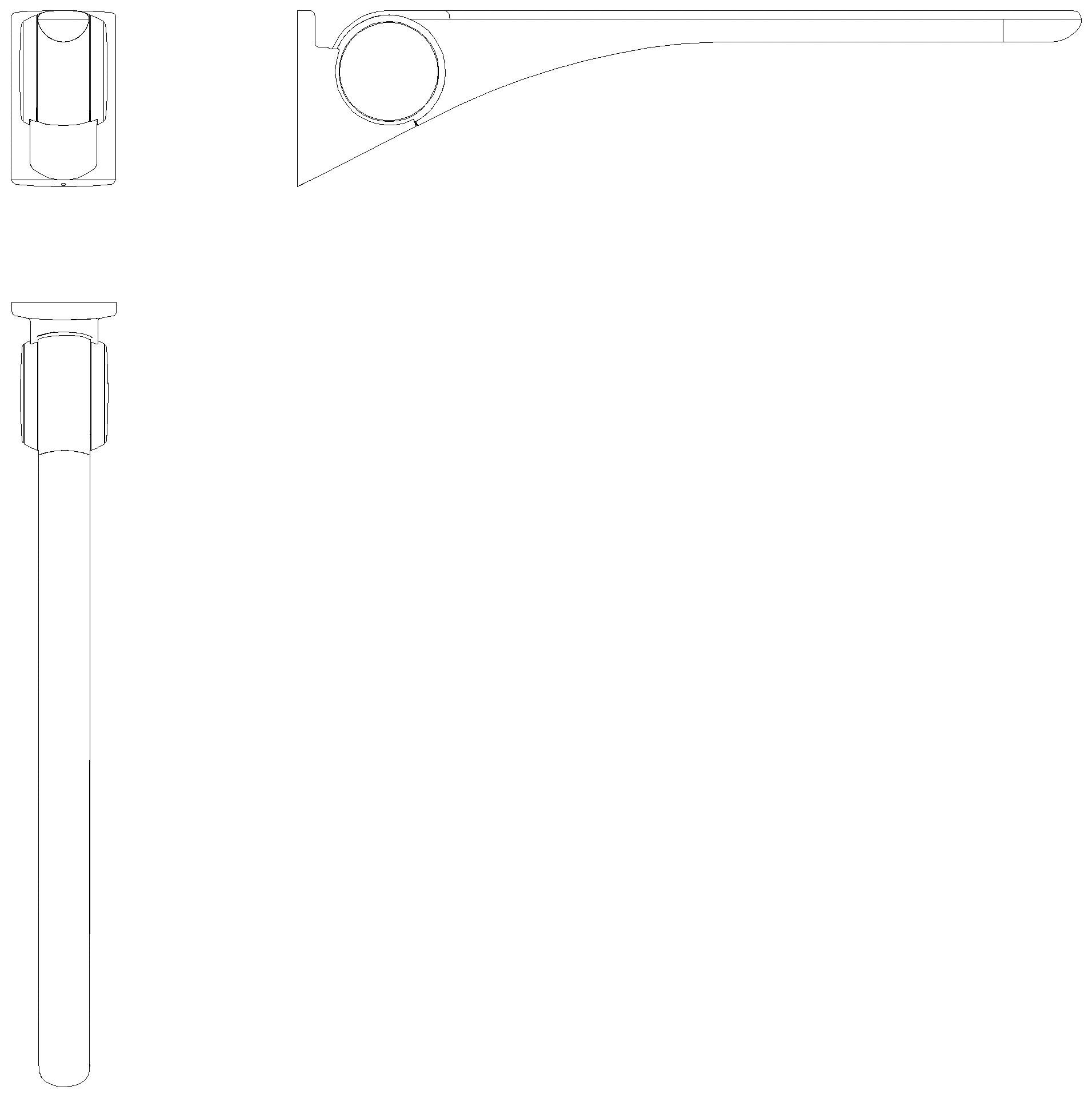 HEWI Stützklappgriff Basic,900 mm anthr hgl-wem
