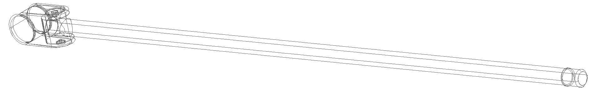 HEWI Bod-St. f.SKG 950.50.,L:733mm, Edst., Anb.farb. tiefschwarz