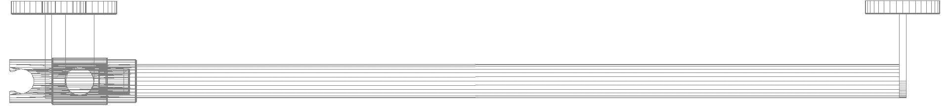 HEWI DUHA, d:25/30, A1:1250. W1:765 pulverbeschichtet schw tiefmatt