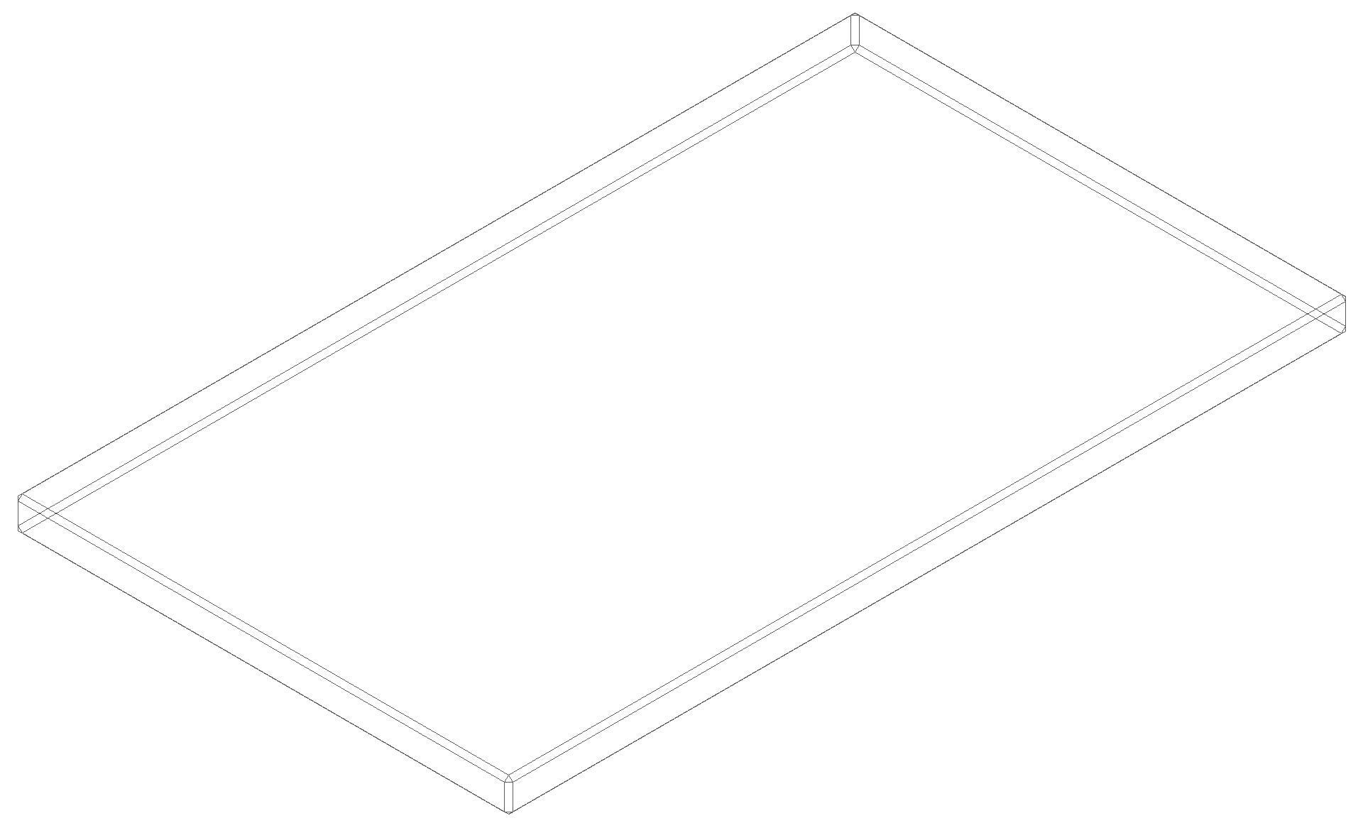 HEWI Glasplatte Ser 477 aus Klarglas, 197mm breit