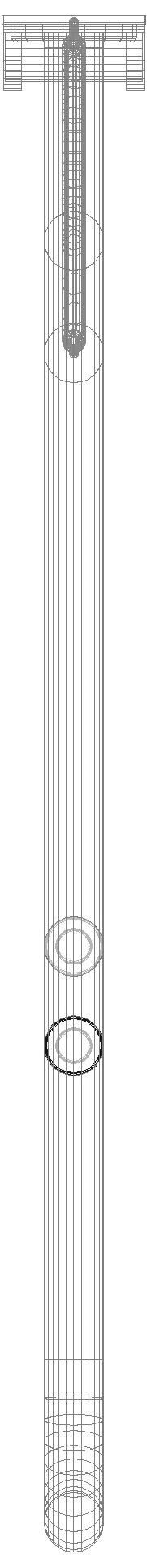 HEWI SK-Griff Ser 801 E-Ausf., FKT(rot)/WC-Spül,L850 tiefschwarz
