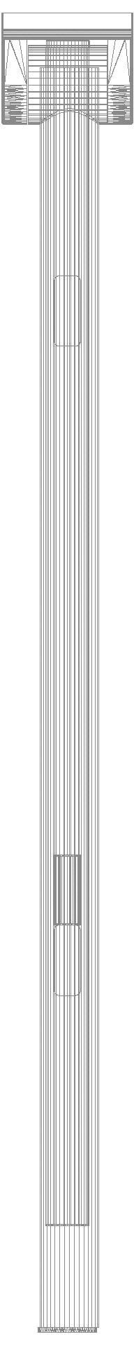 HEWI SK-Griff Duo (B), li, 750, WC-Spül (Funk),chrom