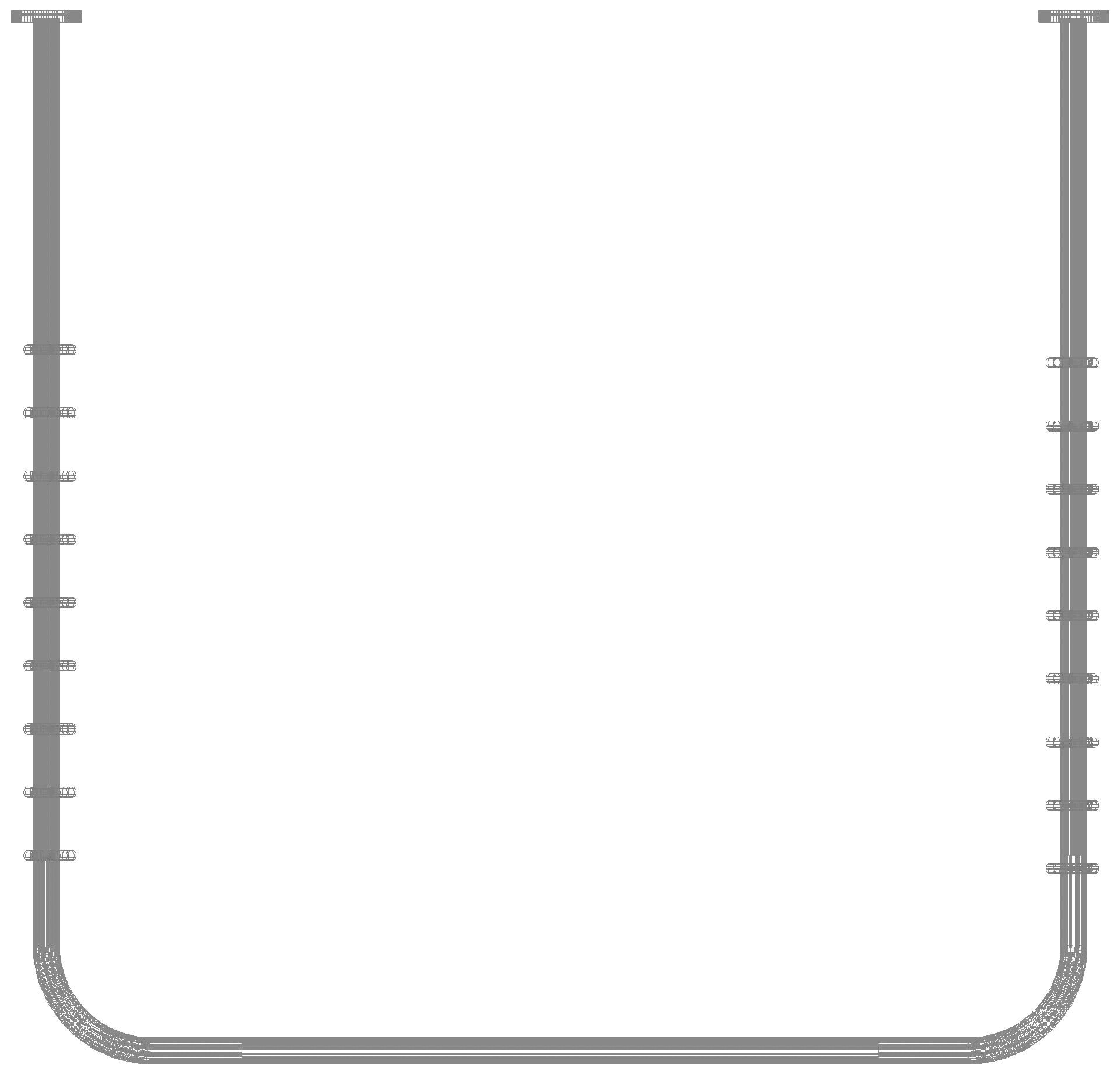 HEWI VH-Stange, d:25, A1/A3=987, A2=965, 28 Ringe, plvb schw tma