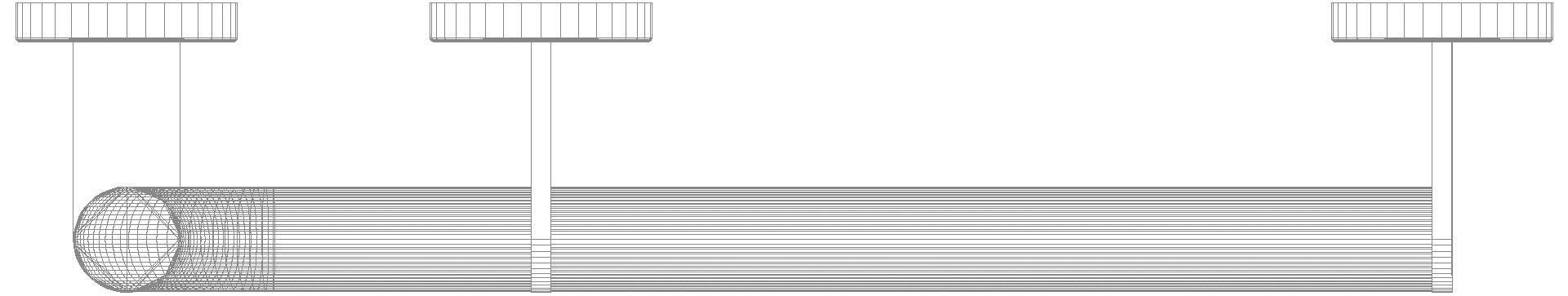 HEWI Winkelgriff,d:32, A1:900, W1:400, re, PVD messing gebü.