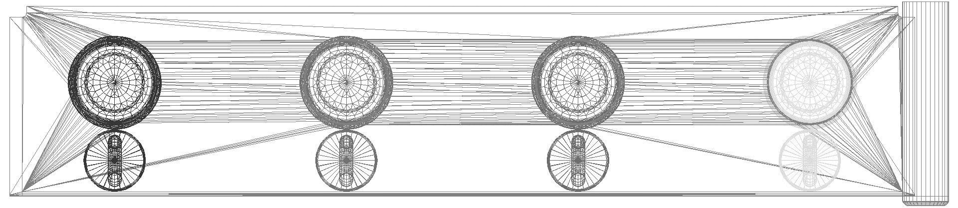 HEWI Erw.Set Zahnputzbecherleiste mit Handtuchhaken,4 Plätze aquablau