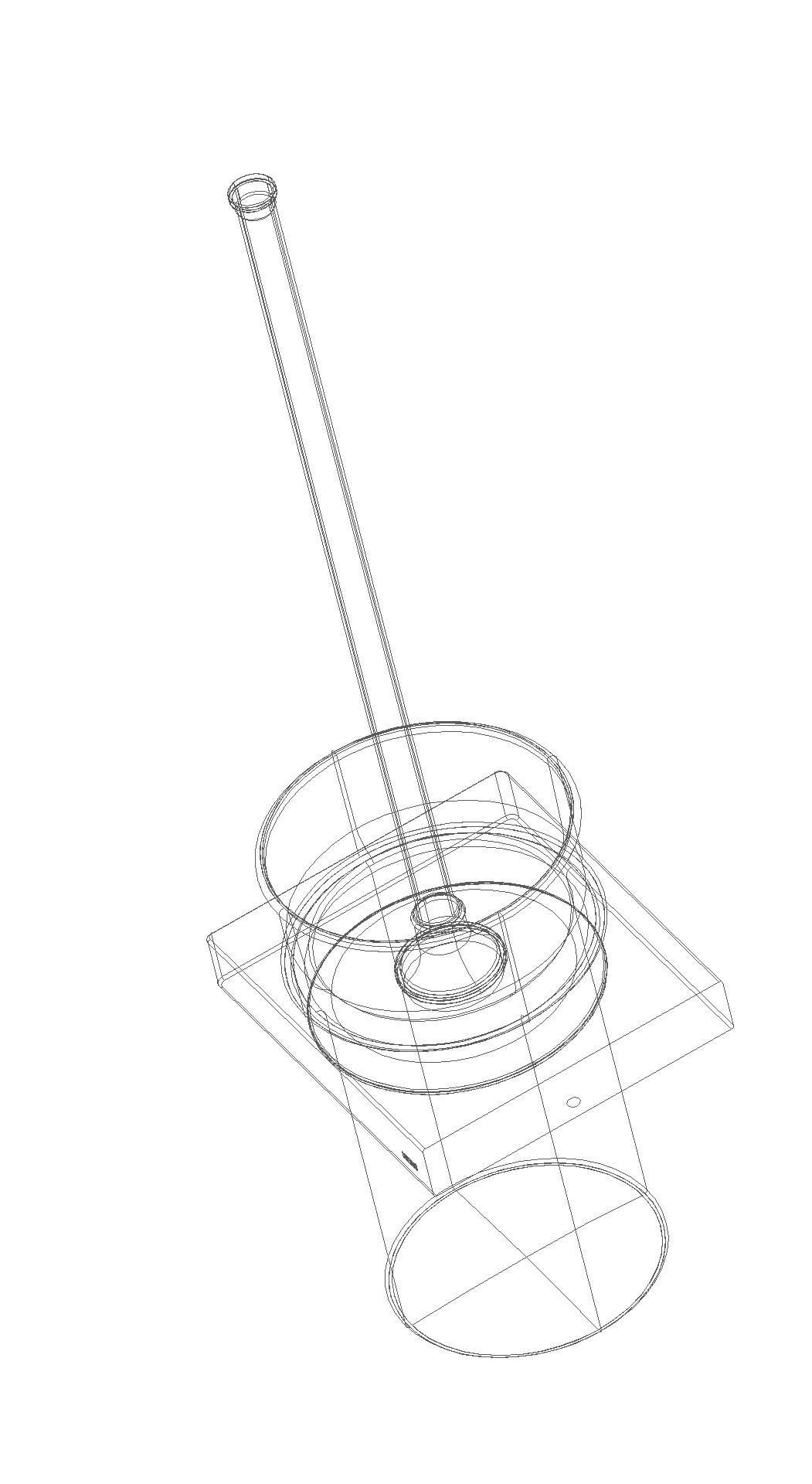 HEWI WC-Bürstengarnitur Sys 100, chrom, Bürstenglas Kristall satiniert