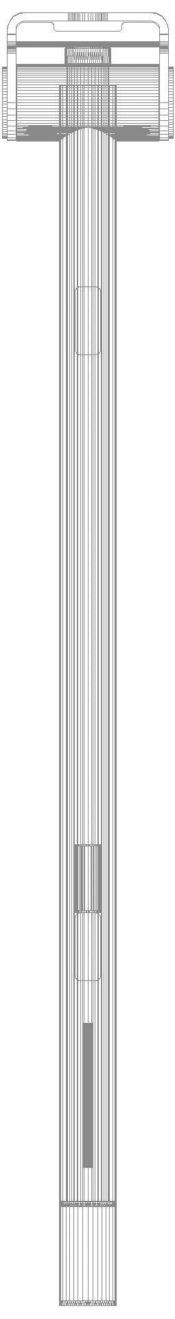 HEWI SK-Griff Duo (A), li, PRH, 750, WC-Spül(Funk), PVD schwarzchr glzd