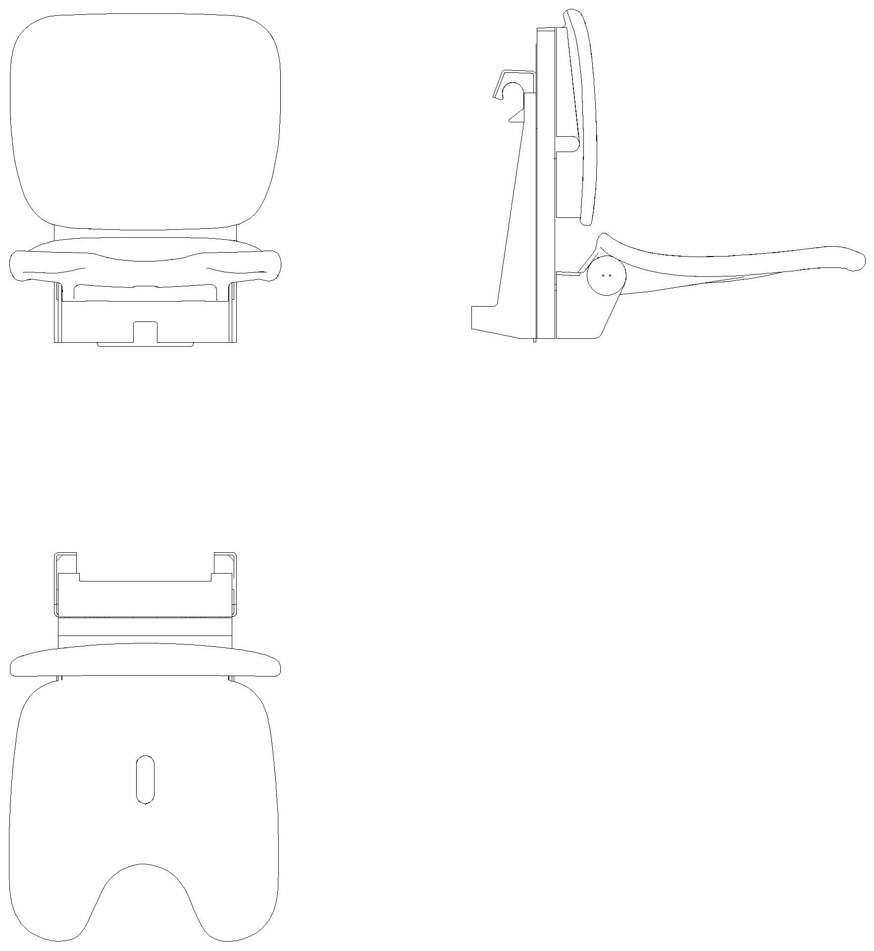 HEWI Einhängesitz Komfort, Schamauss. mit Höhenvers.,FR/CH anthr hgl-atm