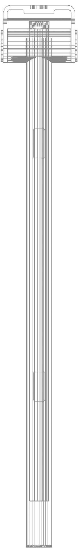 HEWI Heinrich Wilke - HEWI mob. SK-Griff Duo (A), L:700, PVD nickel gebü.