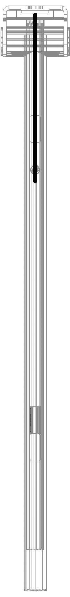 HEWI SK-Griff Duo (A), li, 850, WC-Spül/ FKT(E-Ausf.),plvb schw tma
