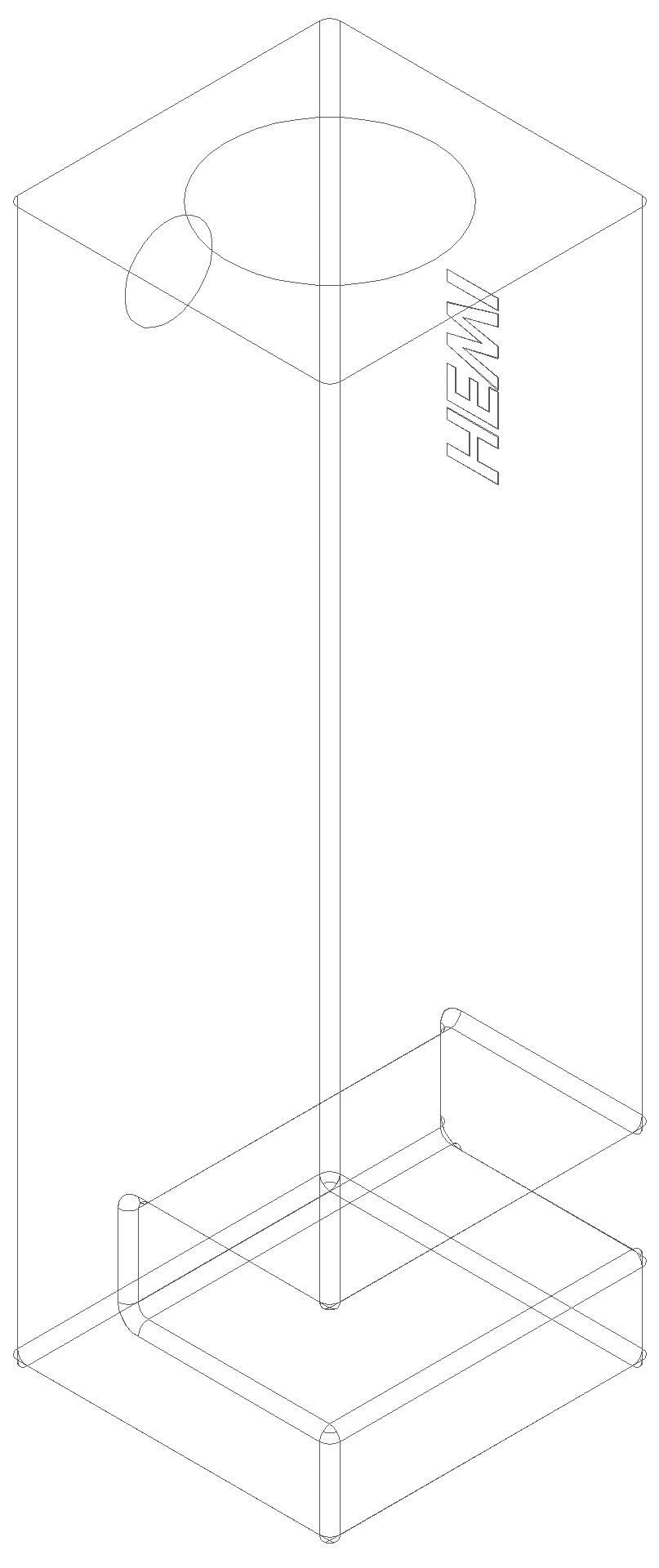 HEWI Haken Sys 100, chrom, Tiefe: 50mm