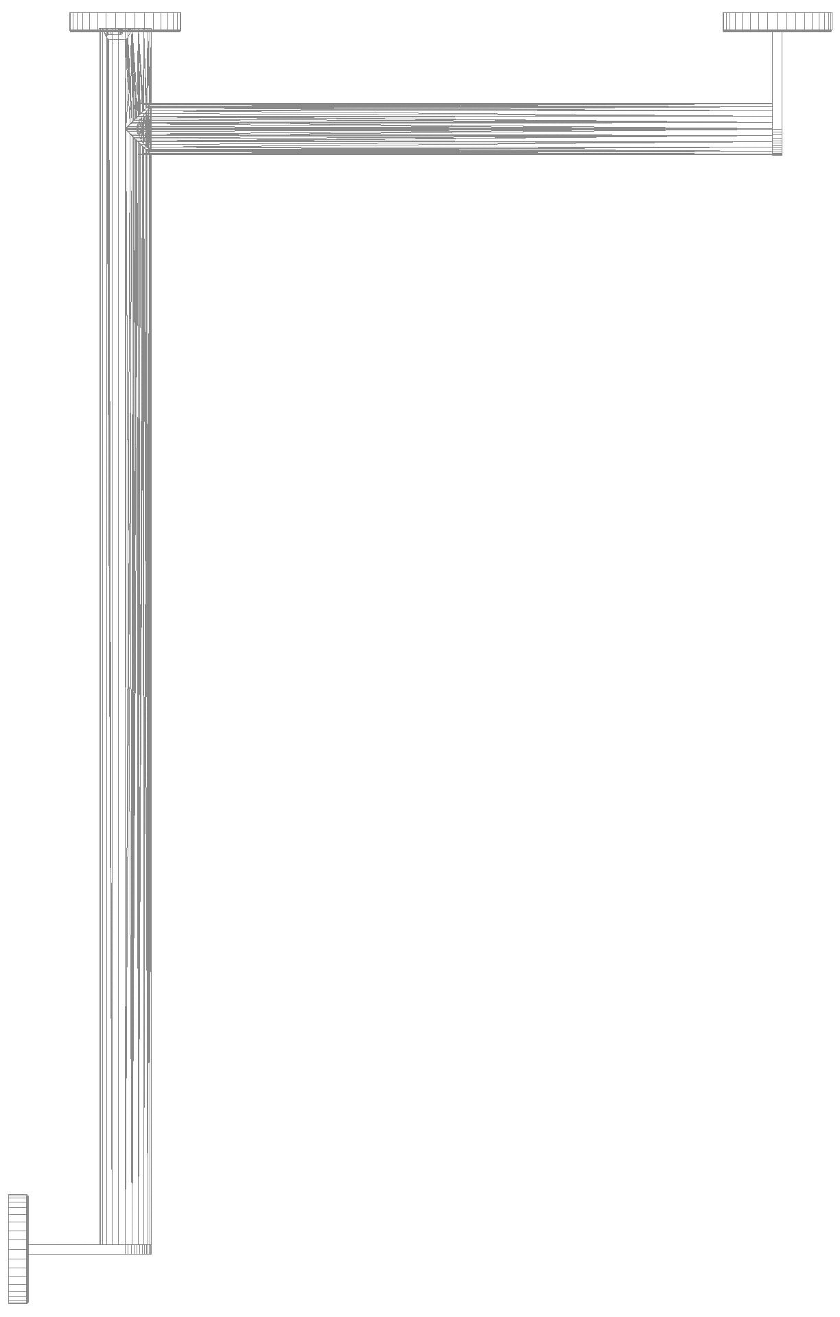 HEWI DUHA, d:32, re, W1:765, W2:475, PVD nickel gebü.