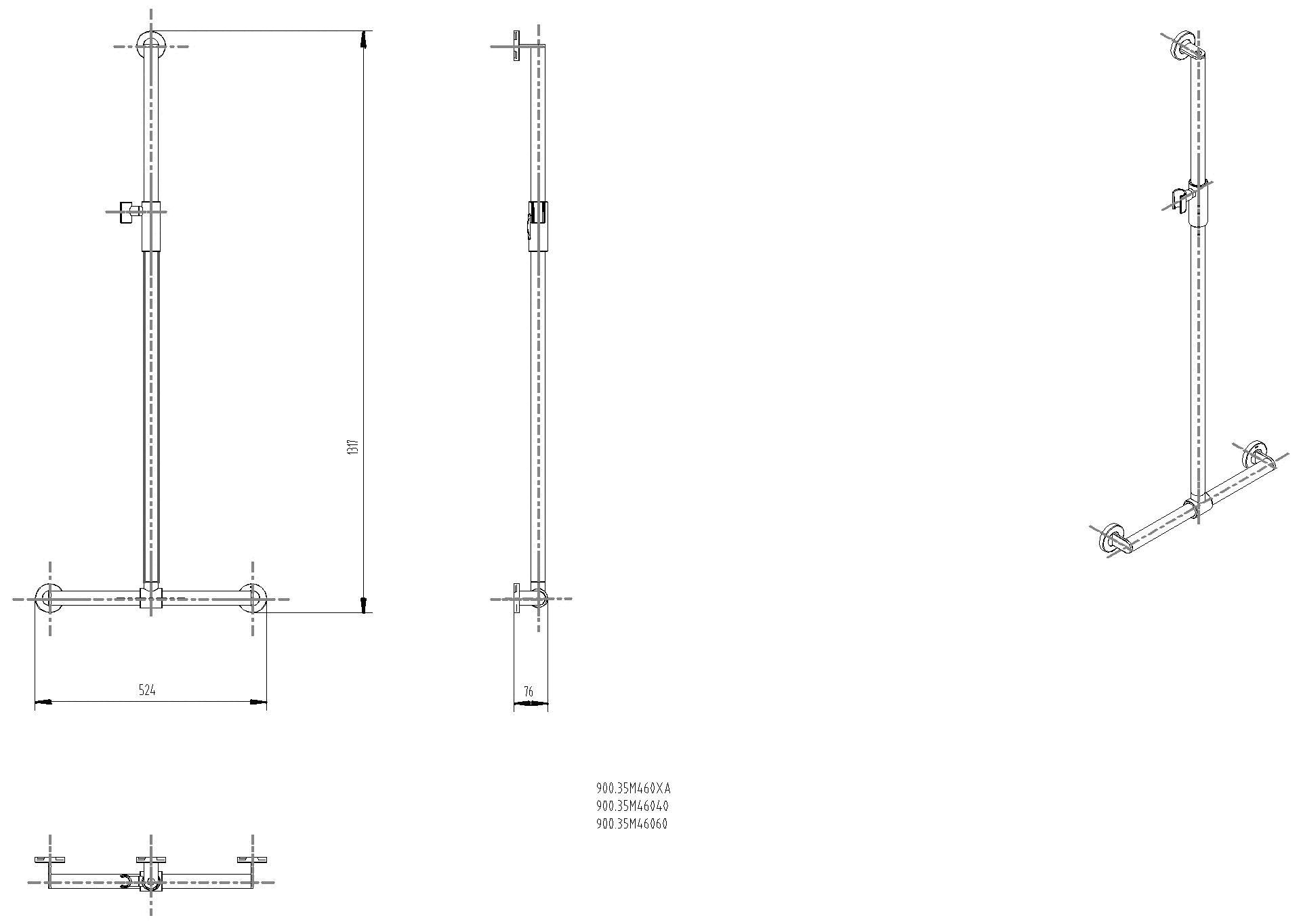 HEWI DUHA, d:32, A1:1250. W1:457, plvb, Br.H.mag. schw tiefmatt