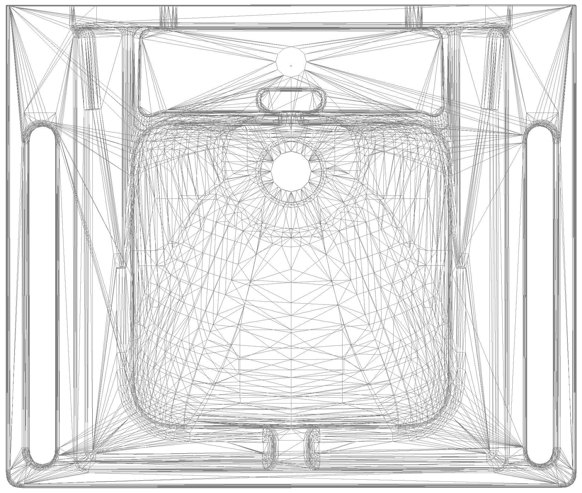 HEWI Waschtisch, Überlauf, eckige Mulde, 650x550mm, 1 HL