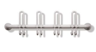 HEWI Heinrich Wilke - HEWI Garderobenstange mit Hakenausführung 6H