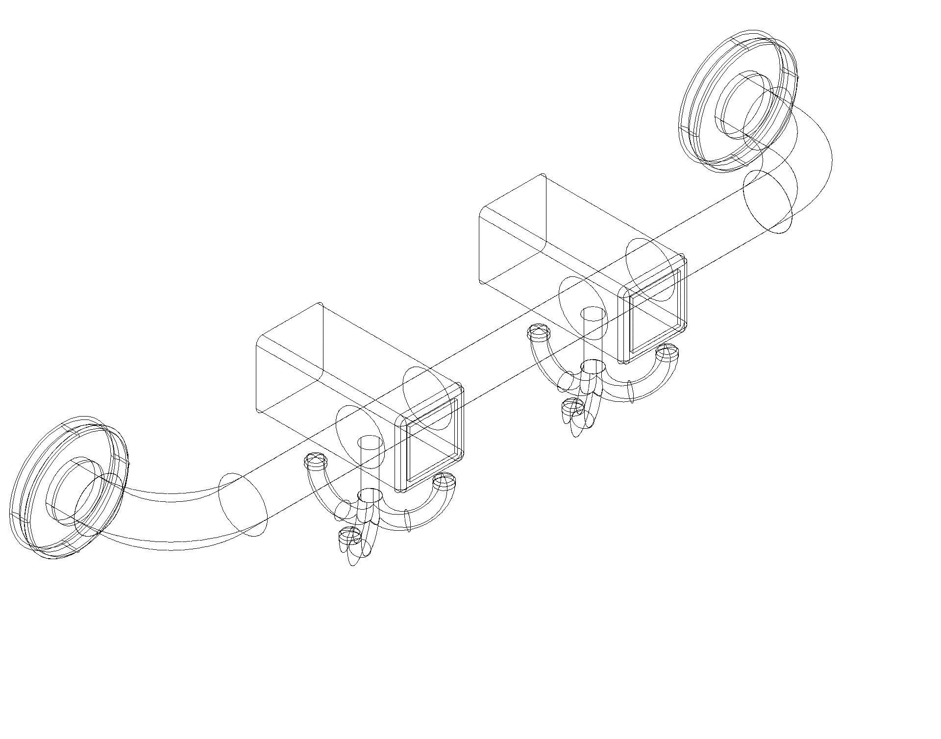 HEWI Garderobenstange, m. Pikto-Set, 3fach-Haken umbra
