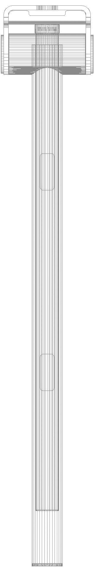 HEWI Stützklappgriff Duo (A), L:600mm, PVD nickel gebü.