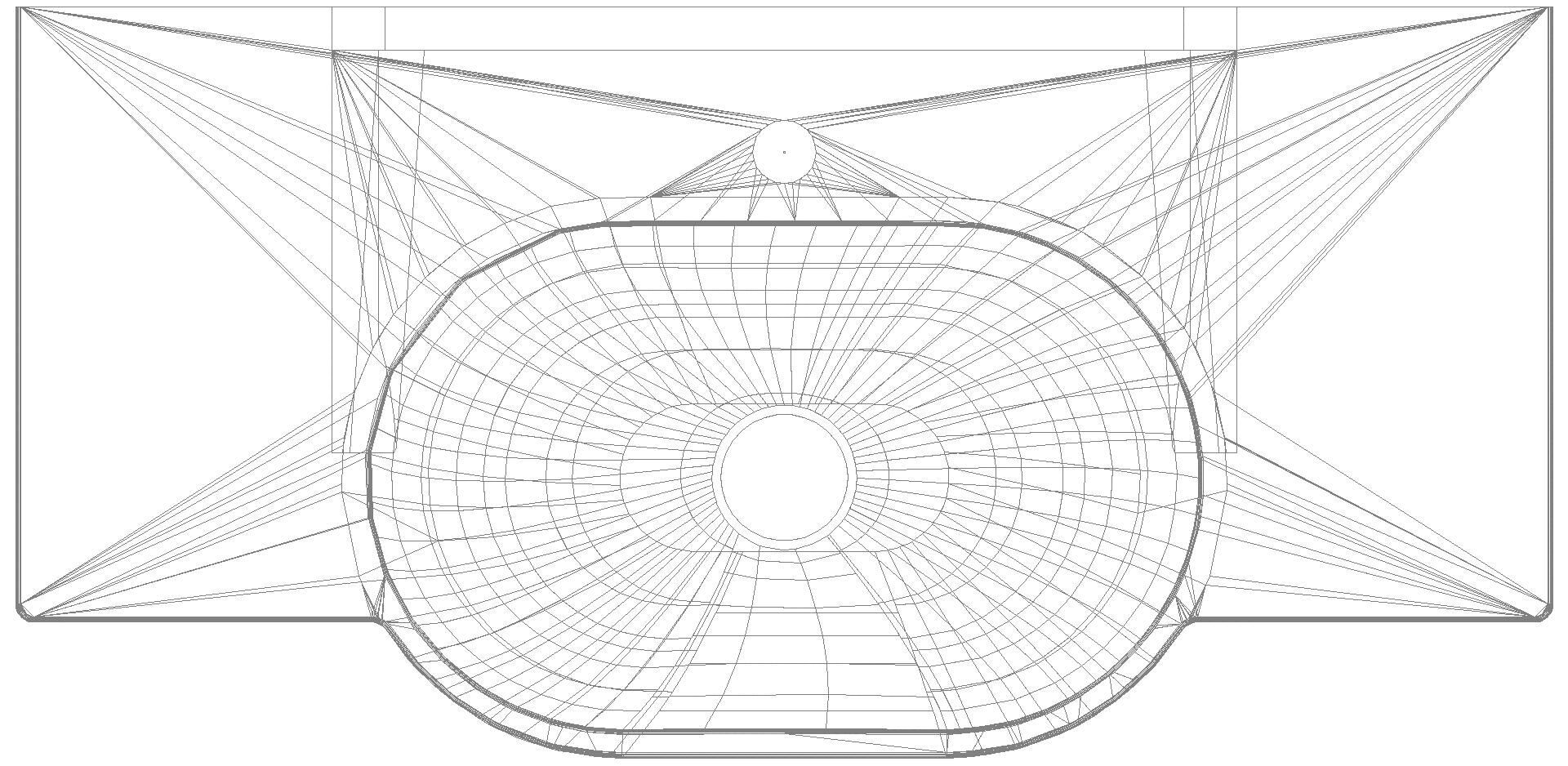 HEWI Waschtisch, 850 x 415mm, o. Überlauf, 1 Hahnloch