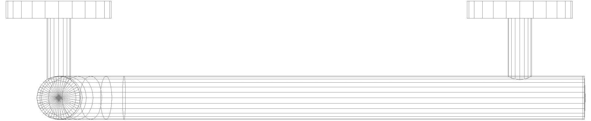 HEWI Winkelgriff, AM:900mm, W:400mm, unifarben signalweiß