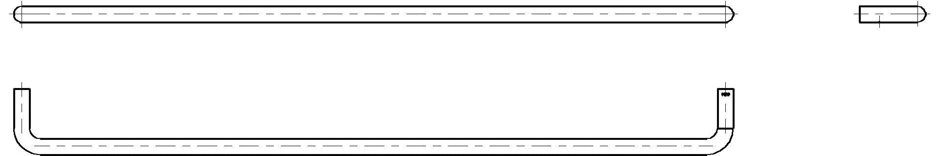 HEWI Handtuchhalter Ser 480, A: 800mm, matt-schliff