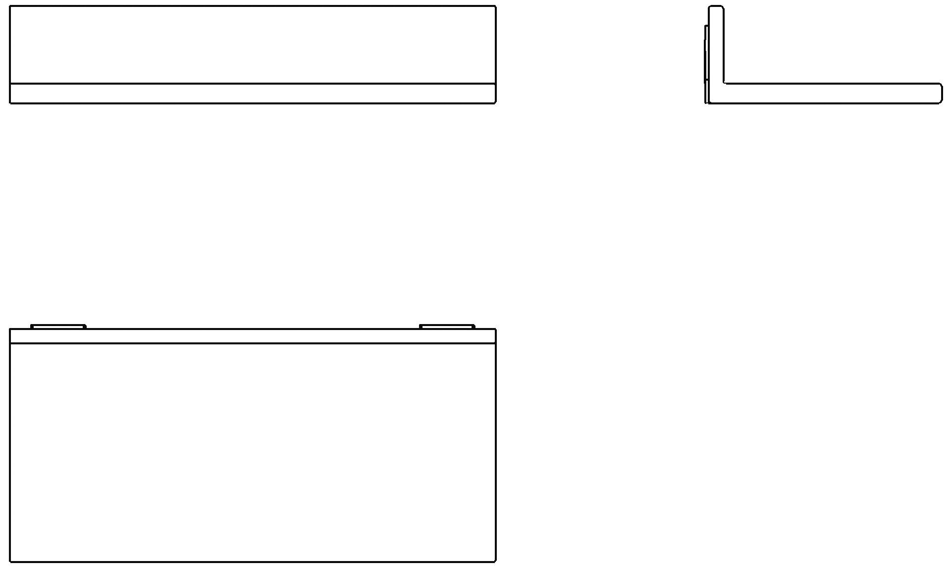 HEWI Ablage Sys 900 Q, chrom, B:200mm