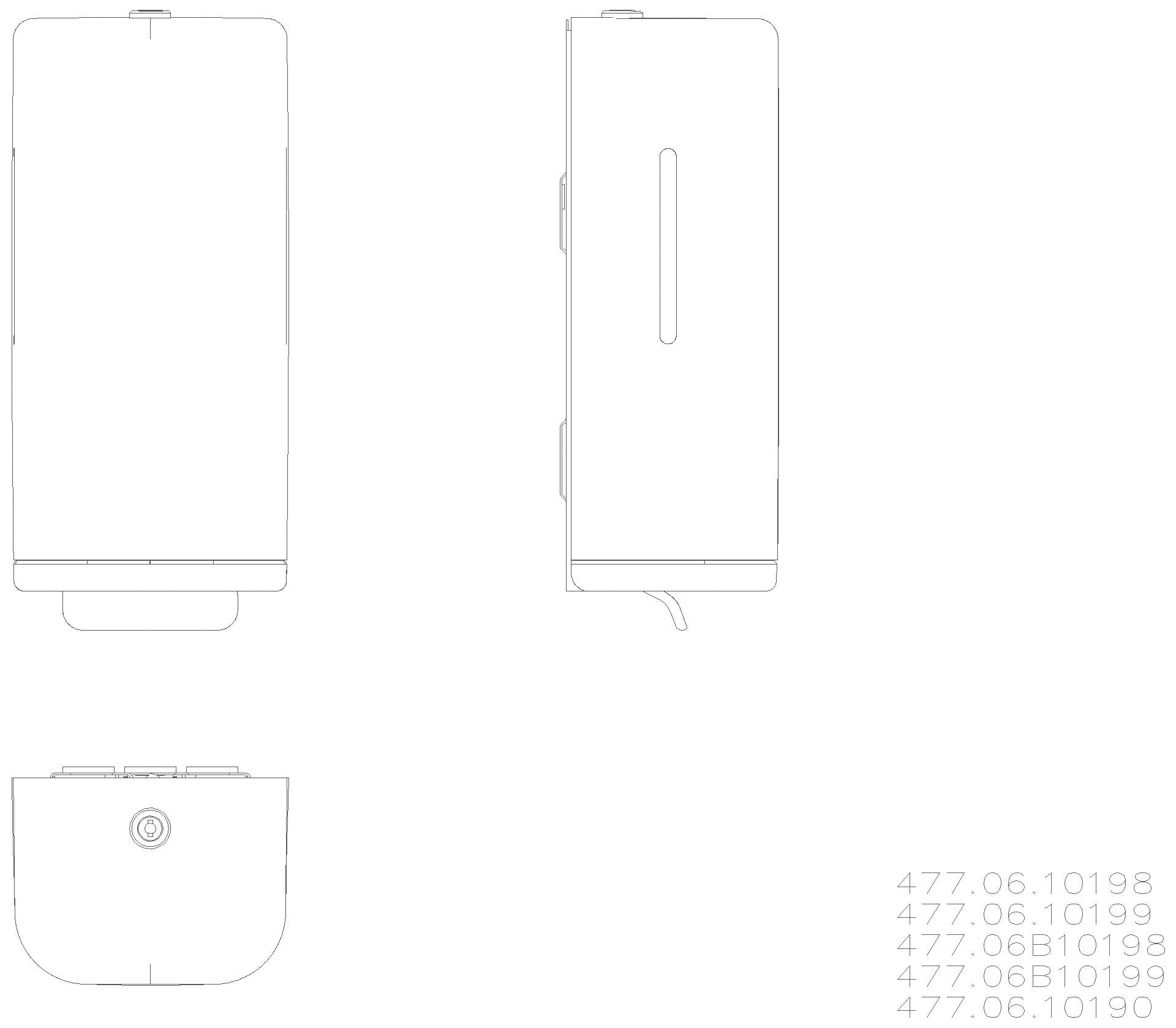 HEWI Seifenspender, manuell Korpus Fb 98, Rahmen sand