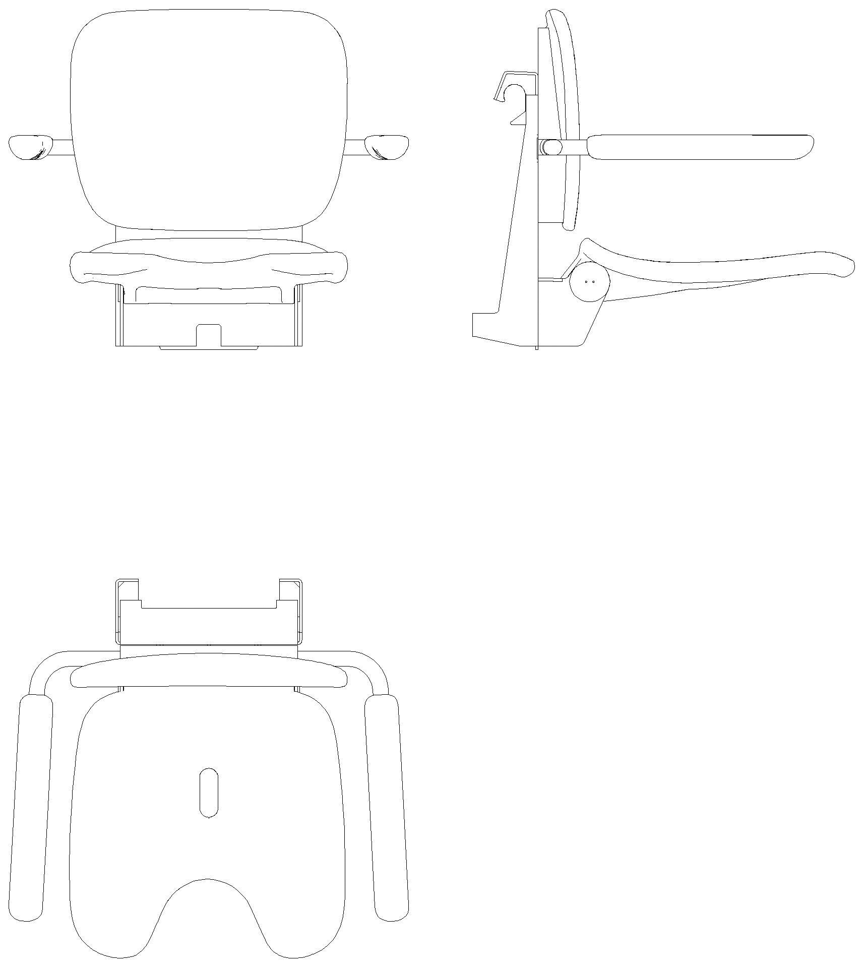 HEWI Einhängesitz Premium, Schamauss. FR/CH anthr hgl-atm