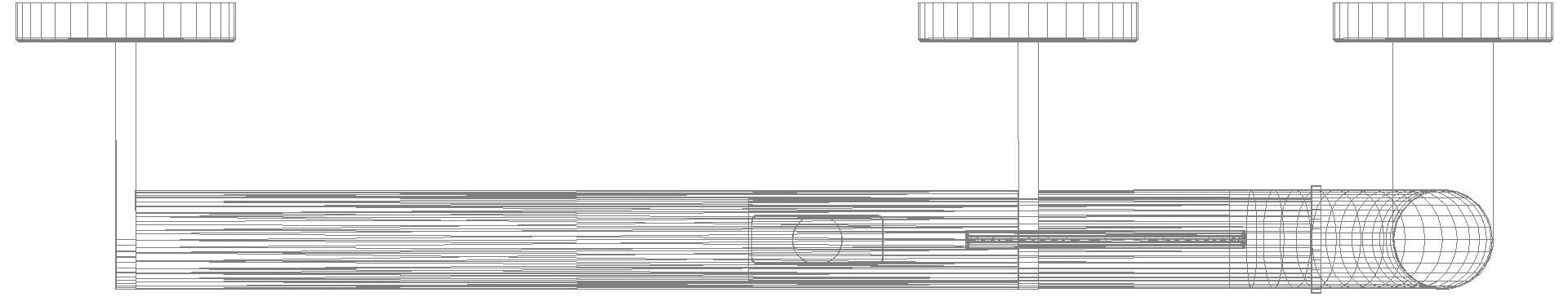HEWI Heinrich Wilke - HEWI Winkelgriff, d:30, PRH, A1:900, W1:400, li, chrom
